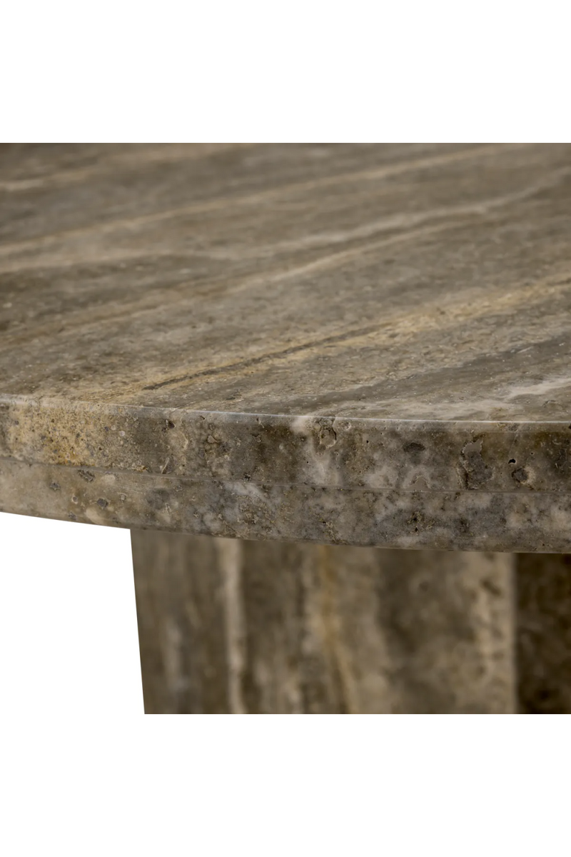 Round Travertine Coffee Table | Met x Eichholtz Florence | Oroatrade.com