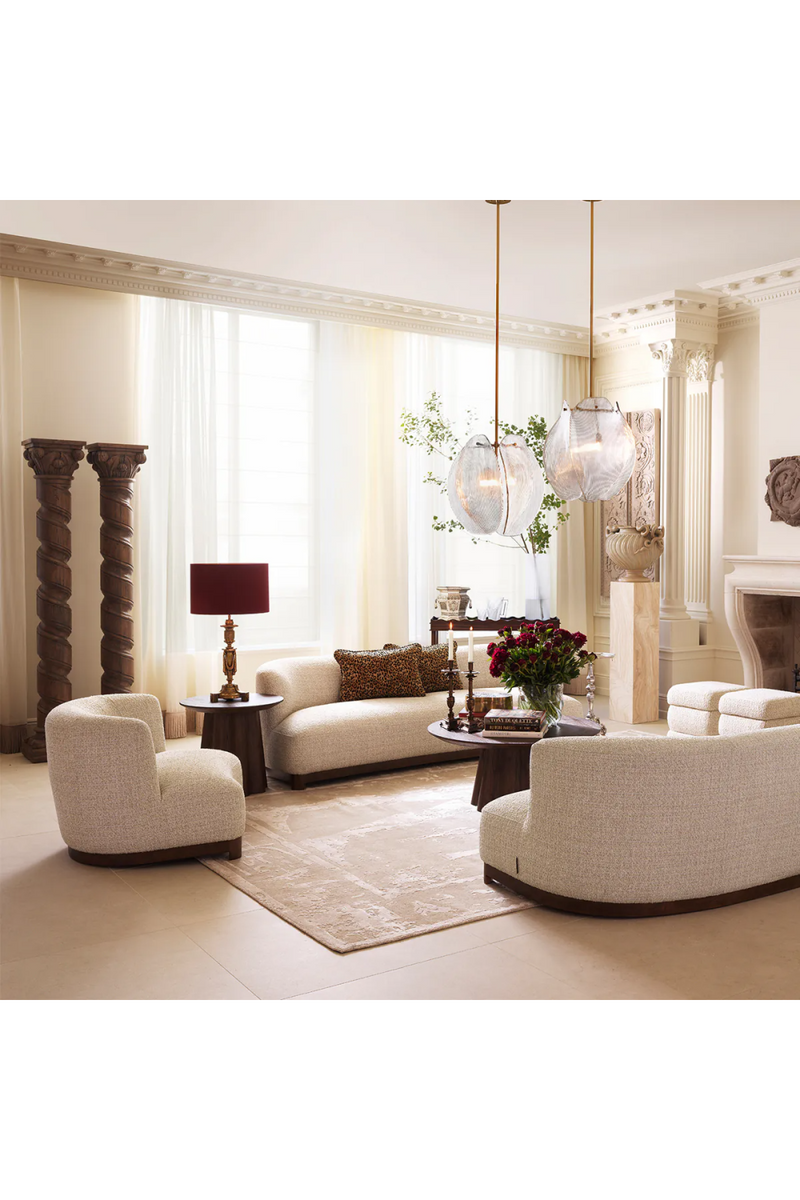 Walnut Frame Curved Lounge Chair | Met x Eichholtz | Oroatrade.com