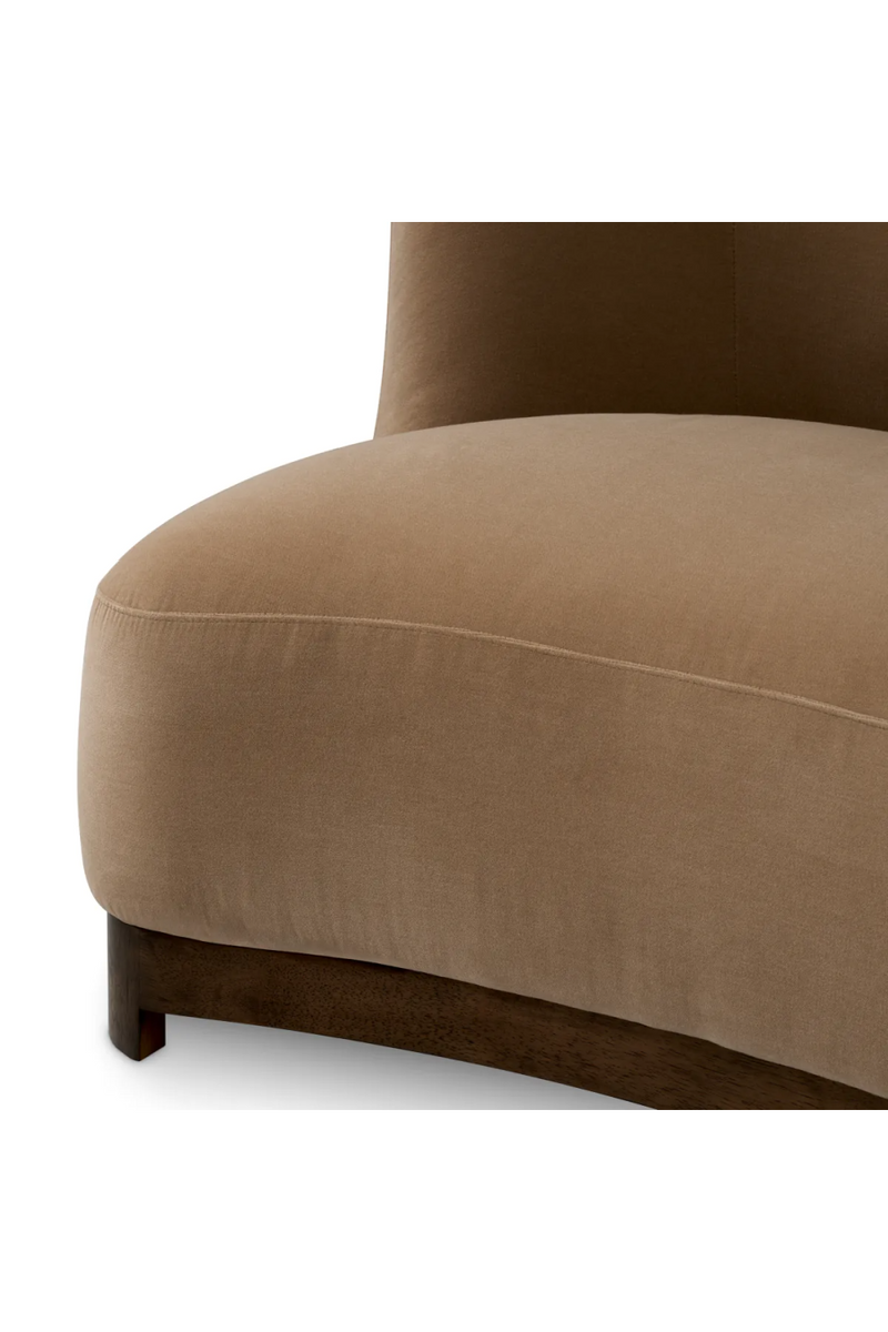 Walnut Frame Curved Lounge Chair | Met x Eichholtz | Oroatrade.com