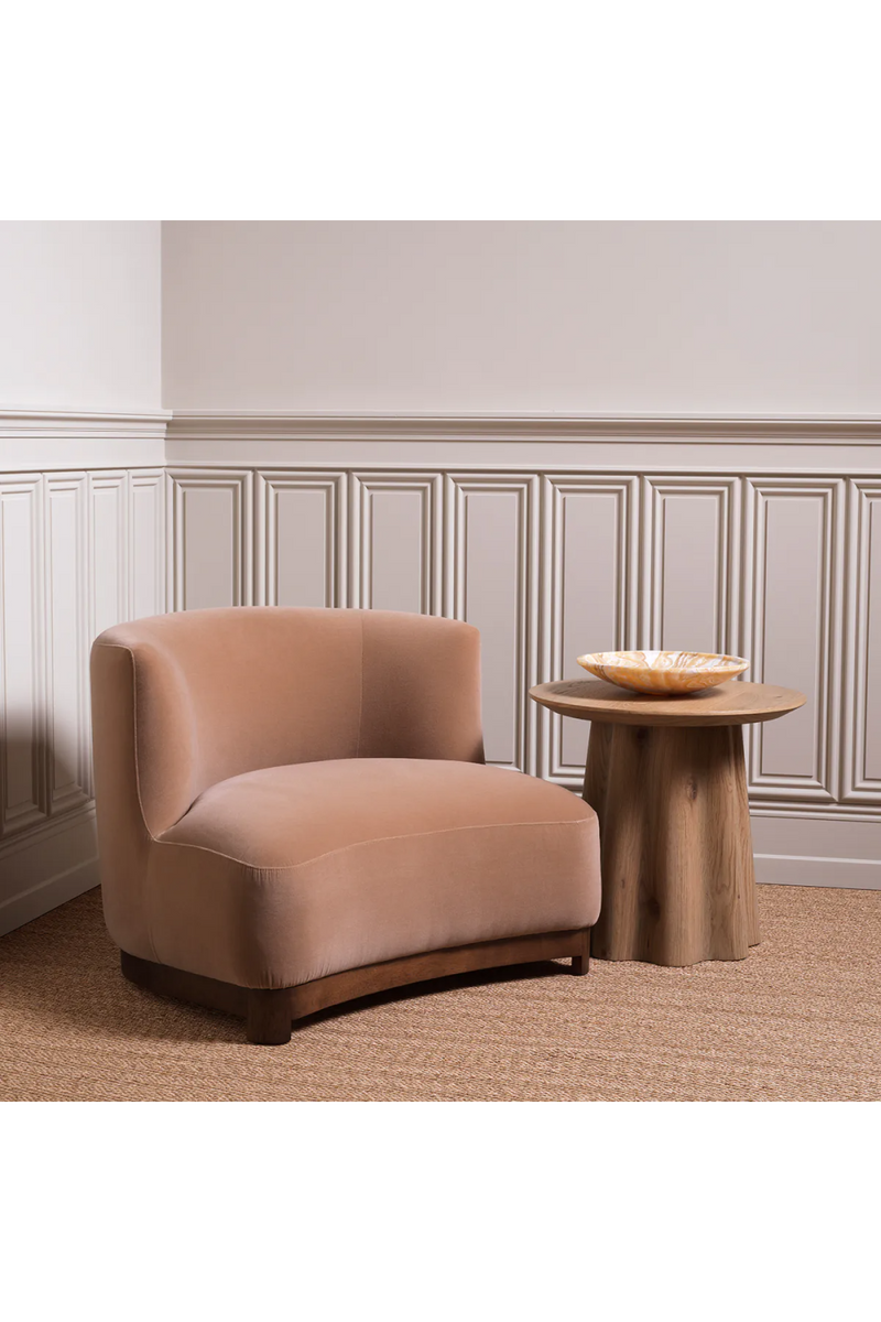 Walnut Frame Curved Lounge Chair | Met x Eichholtz | Oroatrade.com