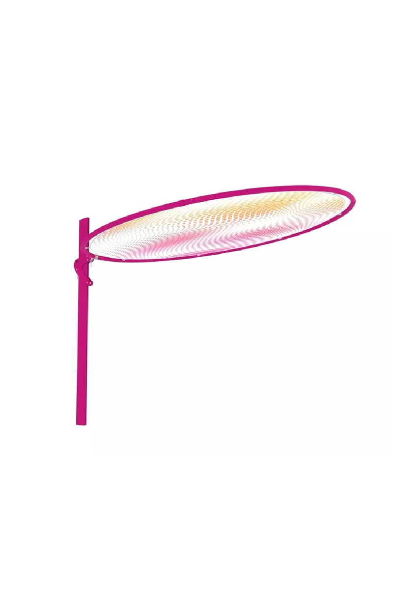 Sleek Round Pink Parasol (9'10") | Umbrosa Eclipsum UX by Karim Rashid | Oroatrade.com