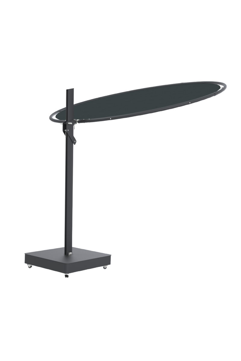 Sleek Round Black Parasol | Umbrosa Eclipsum UX | Oroatrade.com