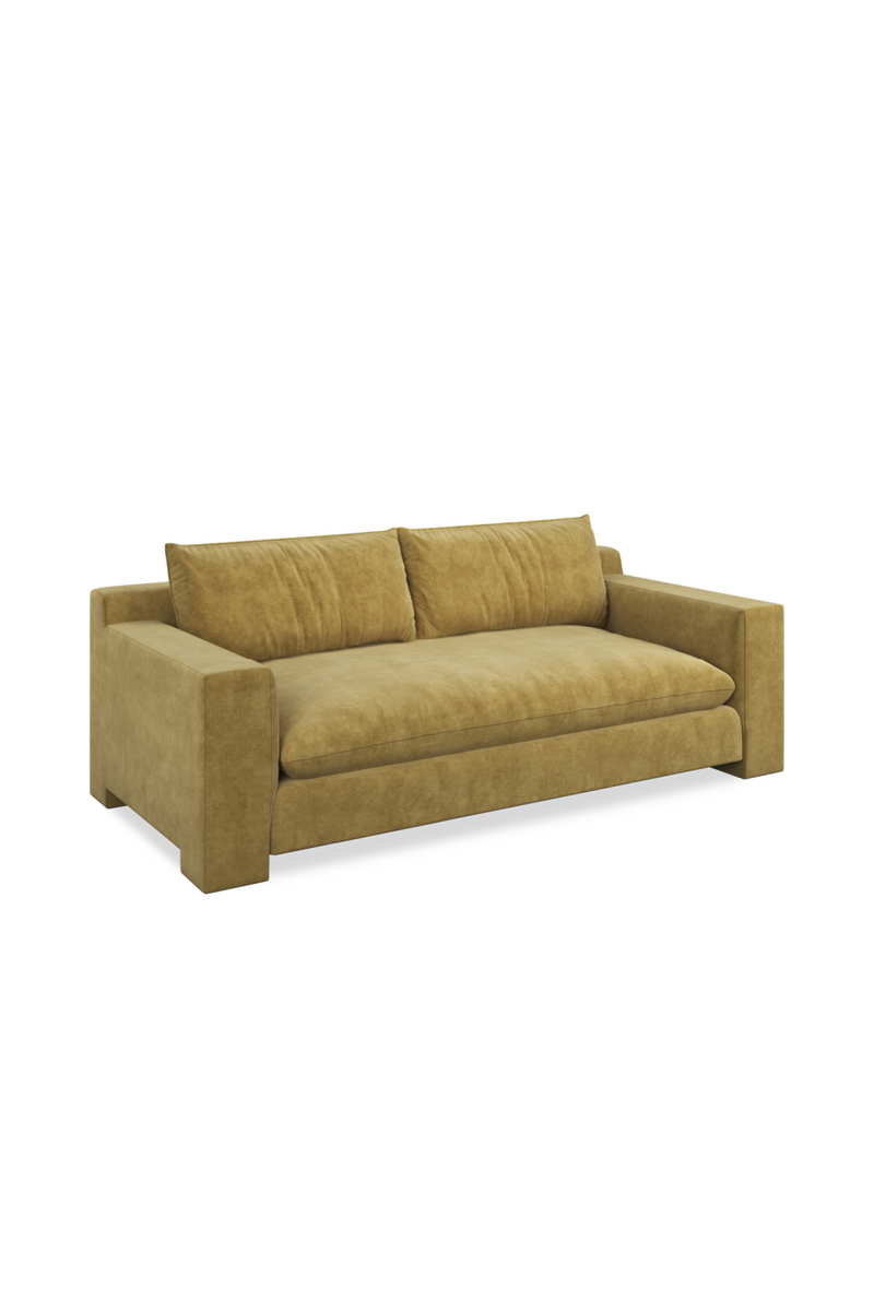 Brown Velvet Sofa | Caracole Devon | Oroatrade.com