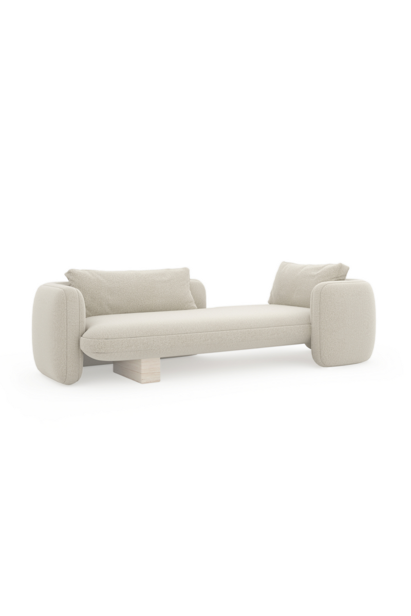 White Linen Bedroom Chaise | Caracole Overlap | Oroatrade.com