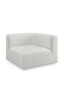 White Ribbed Linen Lounge Chair | Caracole Rhythm | Oroatrade.com