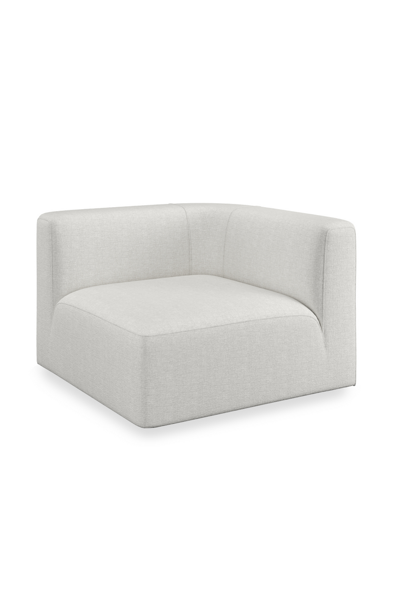 White Ribbed Linen Lounge Chair | Caracole Rhythm | Oroatrade.com