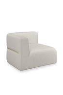 White Ribbed Linen Lounge Chair | Caracole Rhythm | Oroatrade.com