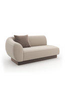 Beige Ribbed Linen Loveseat | Caracole Seta | Oroatrade.com