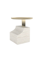 Travertine Wedge Base | Caracole Overlap | Oroatrade.com