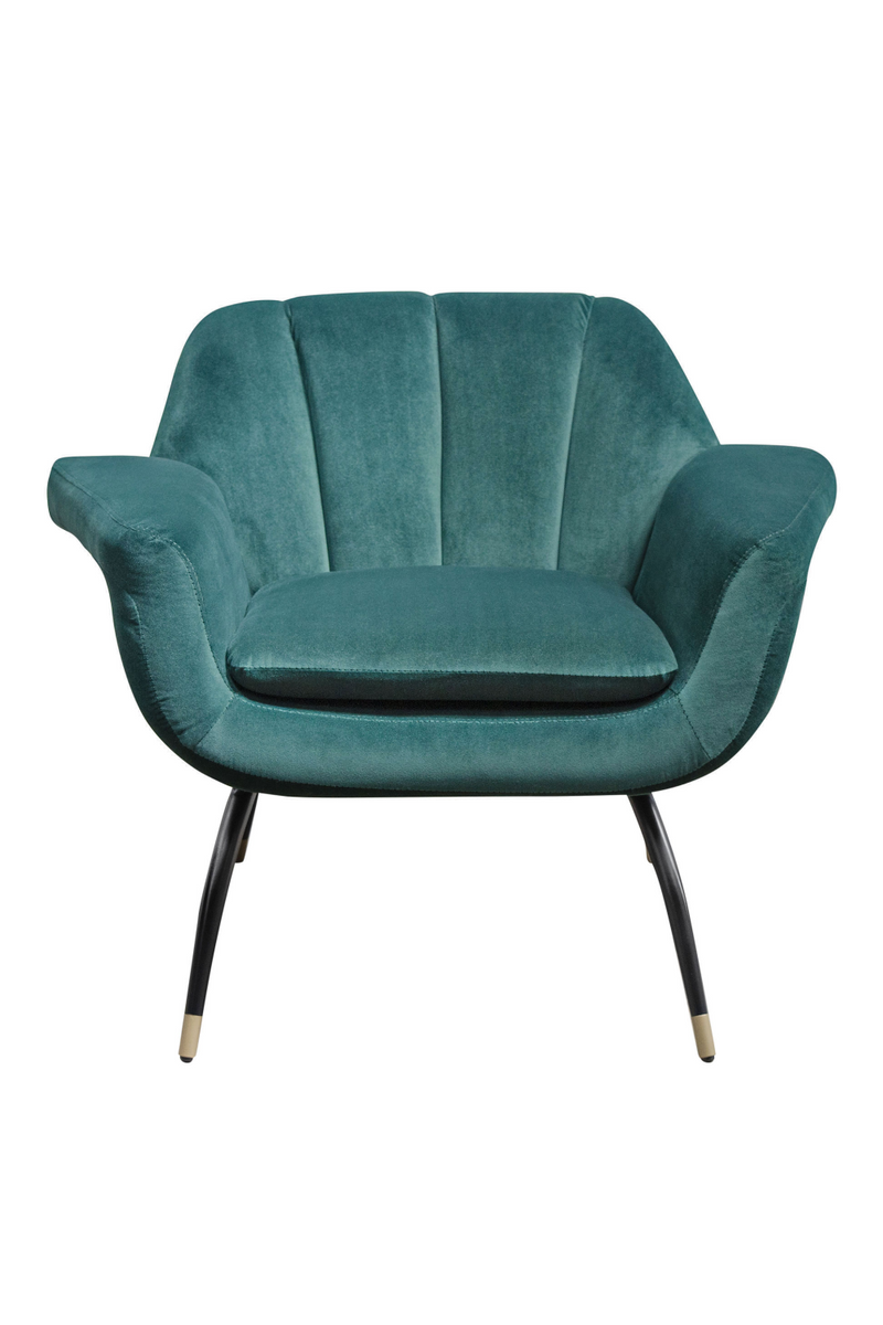 Velvet Channeled Lounge Chair | Versmissen Abbey | Oroatrade.com