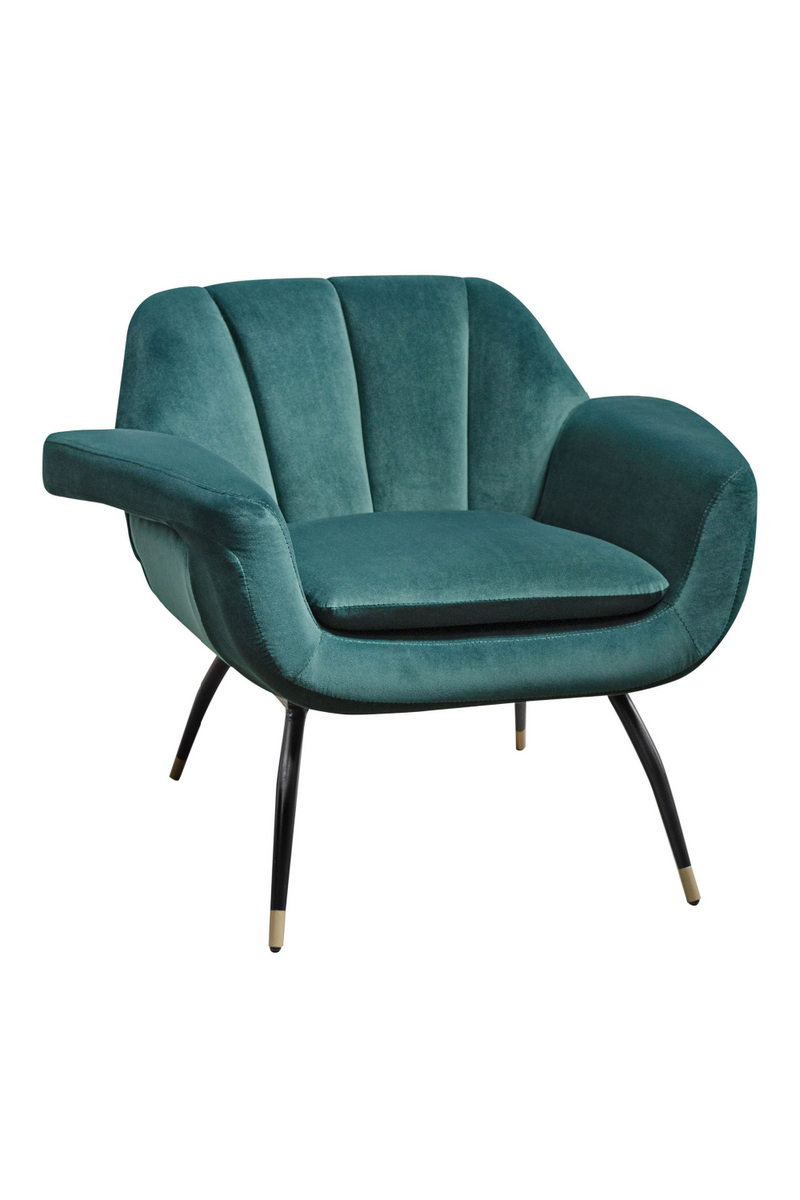 Velvet Channeled Lounge Chair | Versmissen Abbey | Oroatrade.com