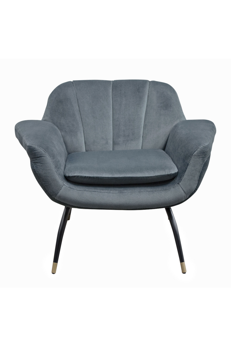Velvet Channeled Lounge Chair | Versmissen Abbey | Oroatrade.com