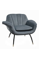 Velvet Channeled Lounge Chair | Versmissen Abbey | Oroatrade.com