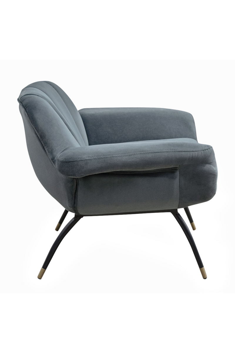 Velvet Channeled Lounge Chair | Versmissen Abbey | Oroatrade.com