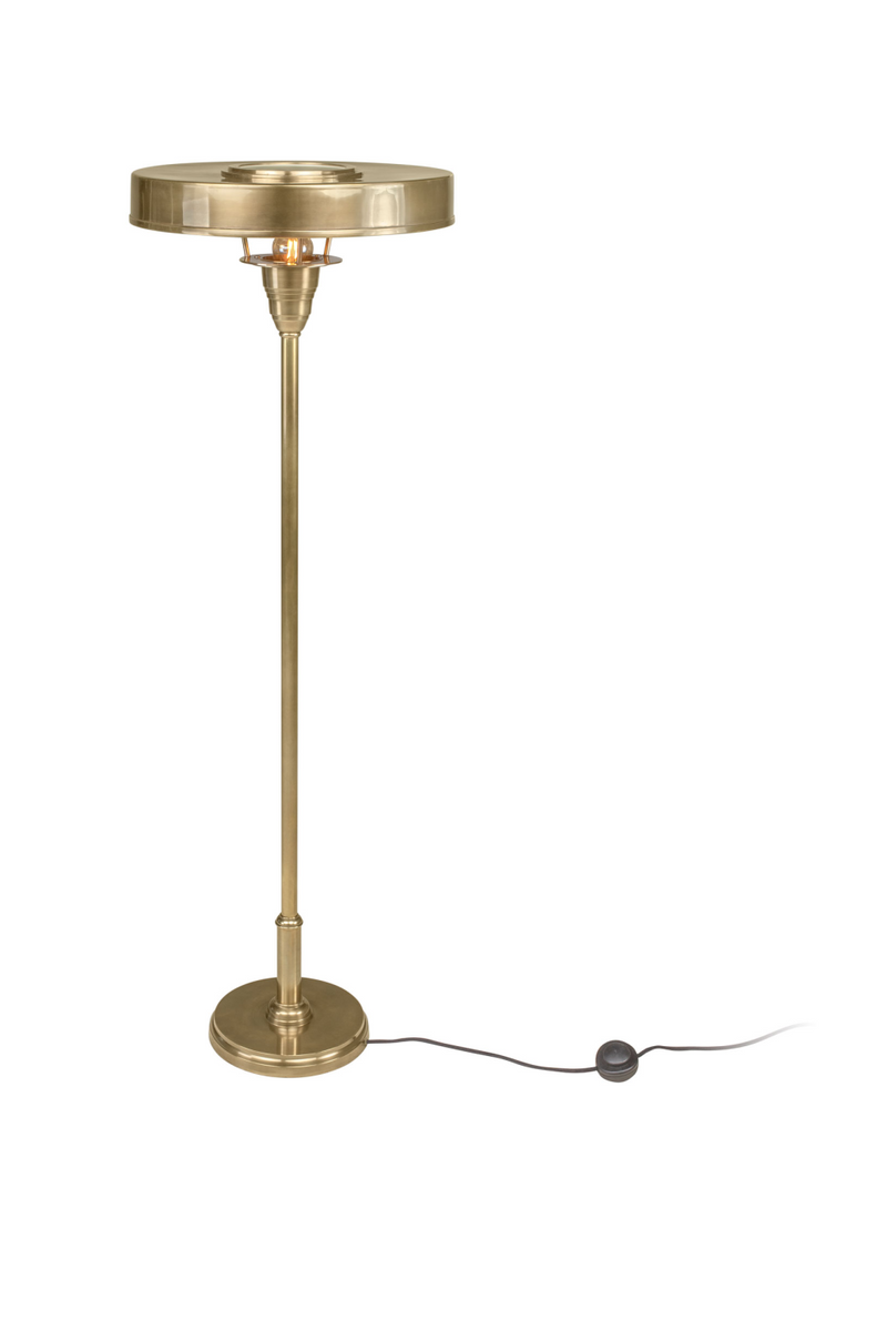 Brass Industrial Floor Lamp | Versmissen Auriol | Oroatrade.com