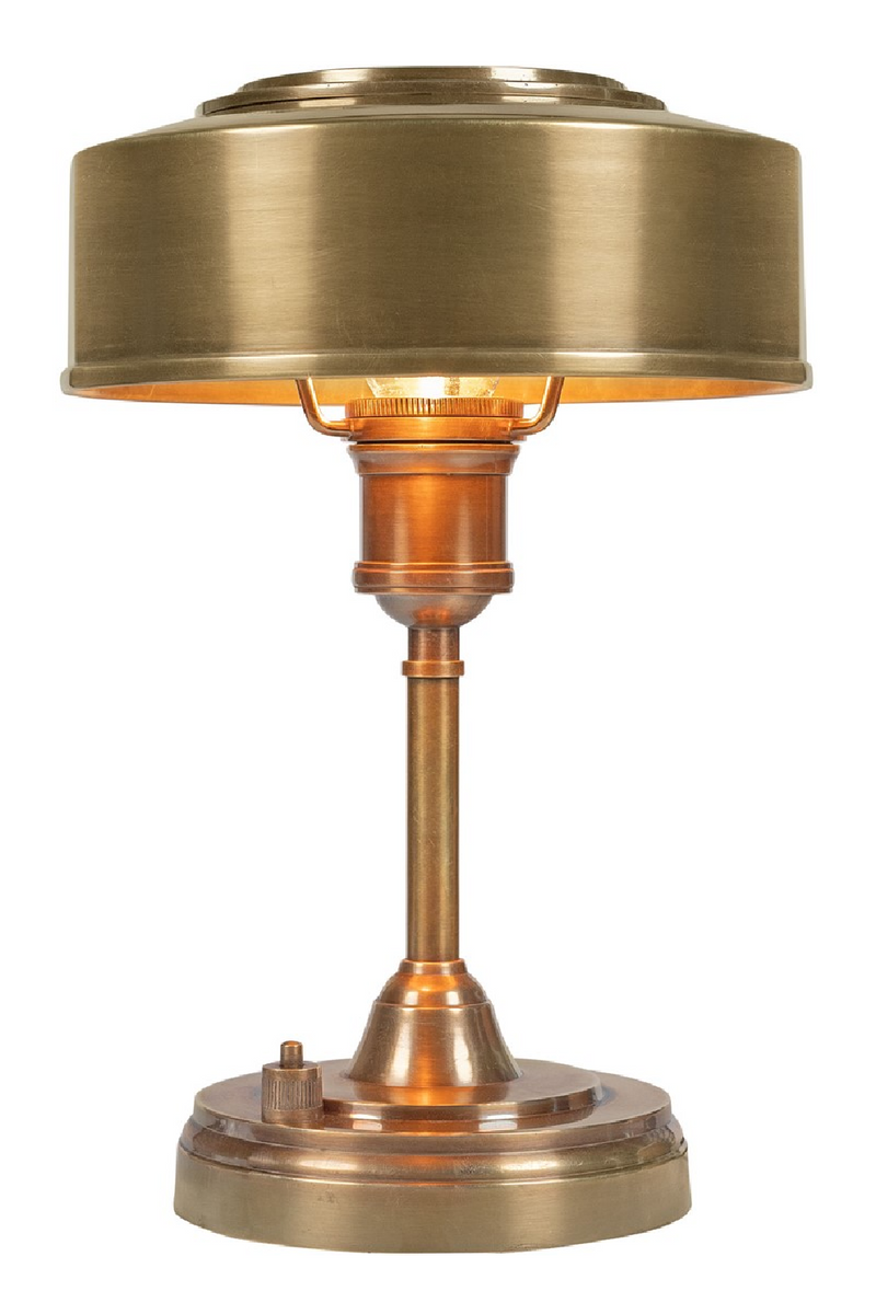 Brass Industrial Table Lamp | Versmissen Auxerre | Oroatrade.com