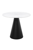 White Marble Pedestal Coffee Table | Versmissen Cone | Oroatrade.com