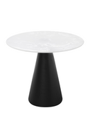 White Marble Pedestal Coffee Table | Versmissen Cone | Oroatrade.com