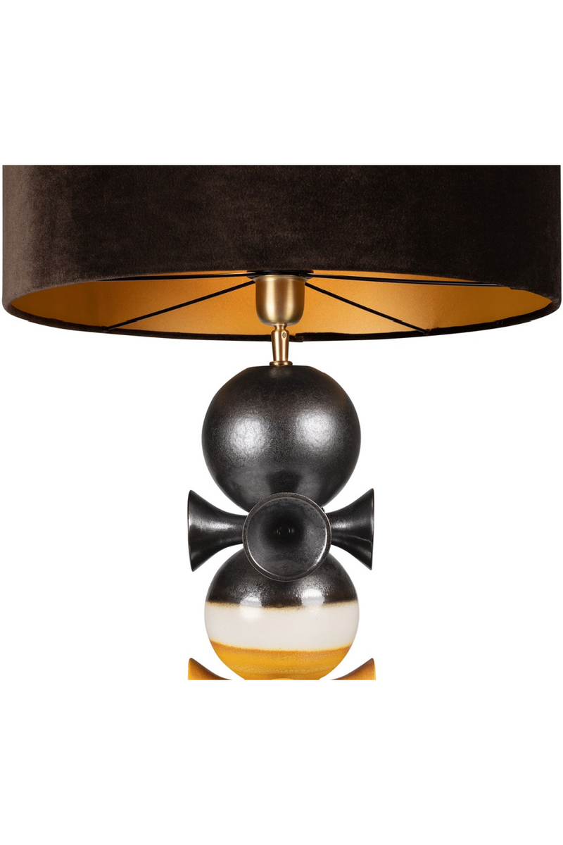 Bronze and Yellow Table Lamp | Versmissen Datoga | Oroatrade.com