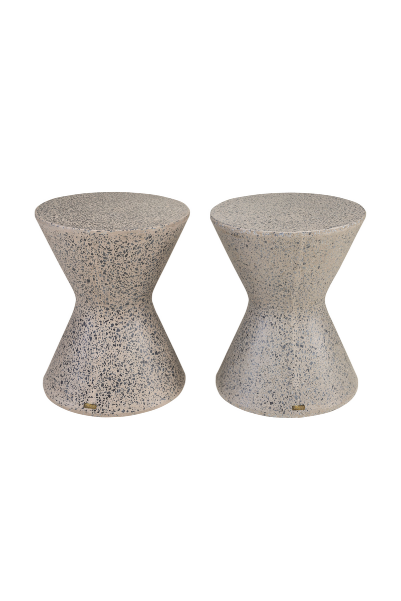 Gray Terrazzo Table / Stool | Versmissen Diabolo | Oroatrade.com