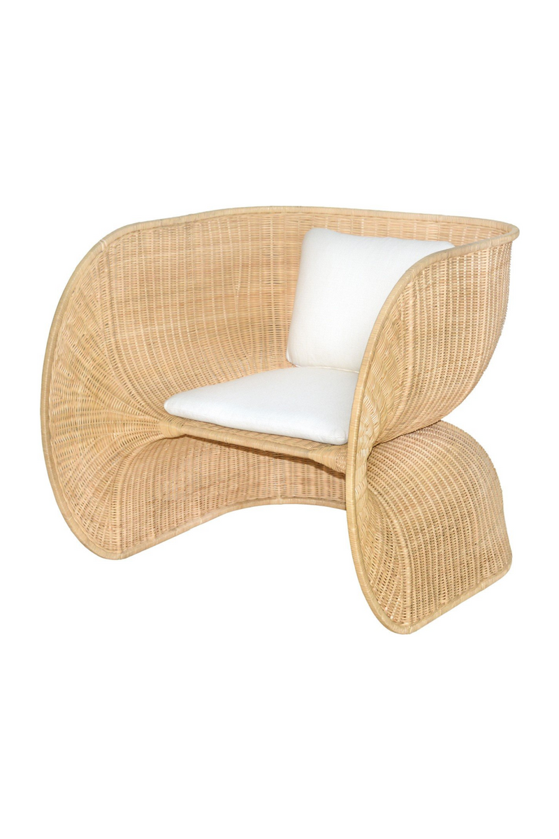 Rattan Curved Lounge Chair | Versmissen Fole | Oroatrade.com