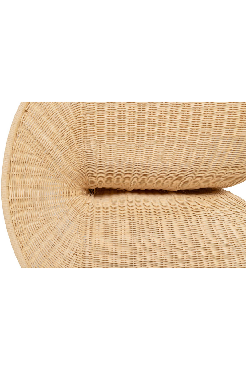 Rattan Curved Lounge Chair | Versmissen Fole | Oroatrade.com