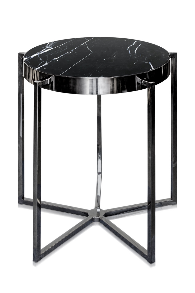 Black Marble Lamp/ Occasional Table | Versmissen Gilbert