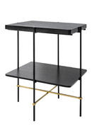 Black 2-Layer Occasional Table | Versmissen Highline | Oroatrade.com