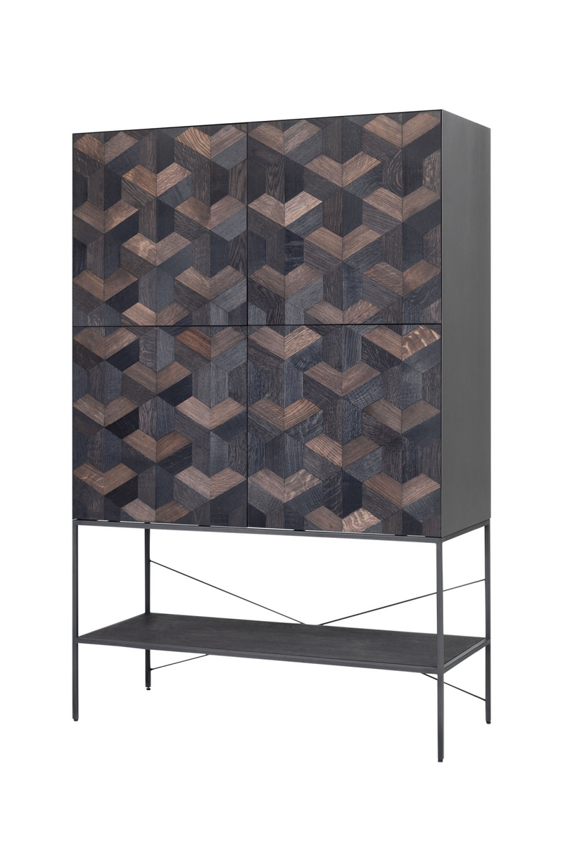 Oak Parquet 4-Door Cabinet | Versmissen Illusion | Oroatrade.com