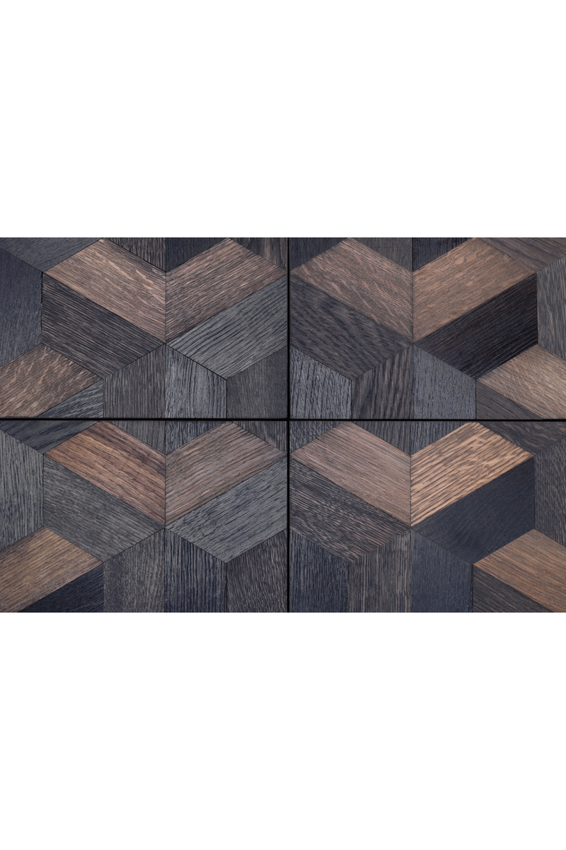 Oak Parquet 4-Door Cabinet | Versmissen Illusion | Oroatrade.com