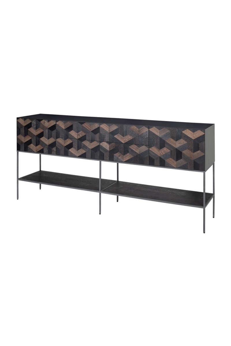 Oak Parquet Sideboard with Toprack | Versmissen Illusion | Oroatrade.com