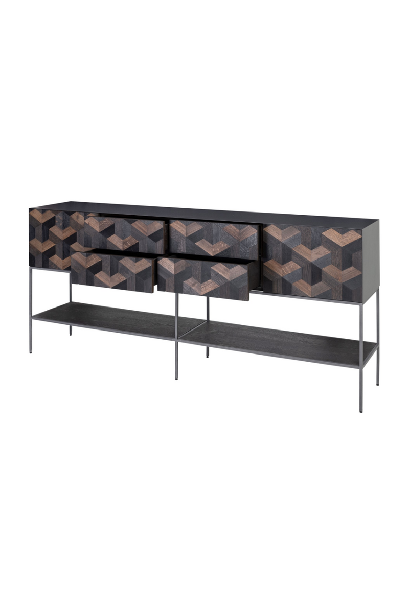 Oak Parquet Sideboard with Toprack | Versmissen Illusion | Oroatrade.com