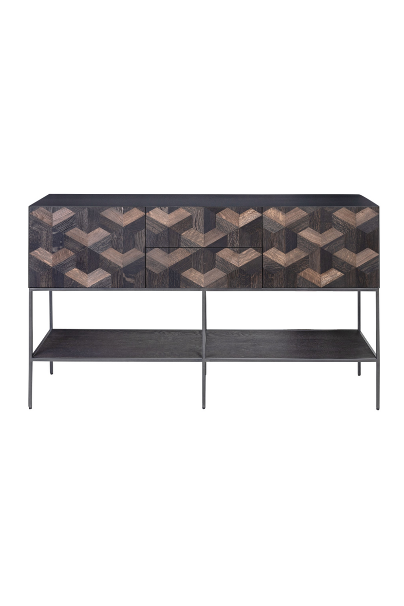 Oak Parquet Sideboard with Toprack | Versmissen Illusion | Oroatrade.com