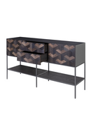 Oak Parquet Sideboard with Toprack | Versmissen Illusion | Oroatrade.com