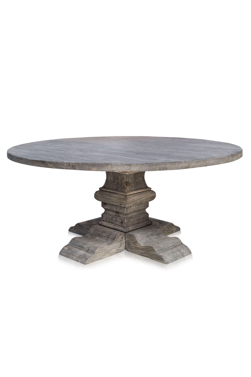 Gray Round Dining Table | Versmissen Column | Oroatrade.com