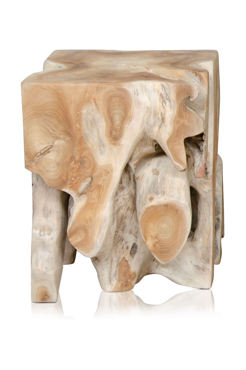 Teak Cube Table / Stool | Versmissen Root | Oroatrade.com