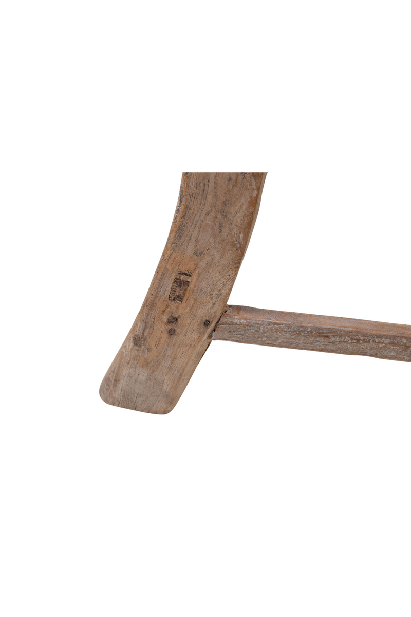 Rustic Elm Saddle Stool | Versmissen | Oroatrade.com