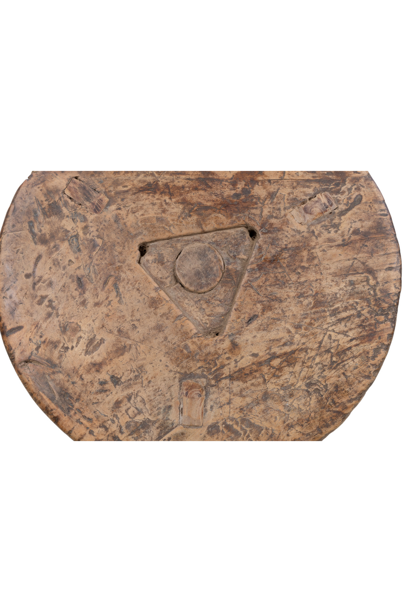Round Wooden Rustic Stool | Versmissen | Oroatrade.com