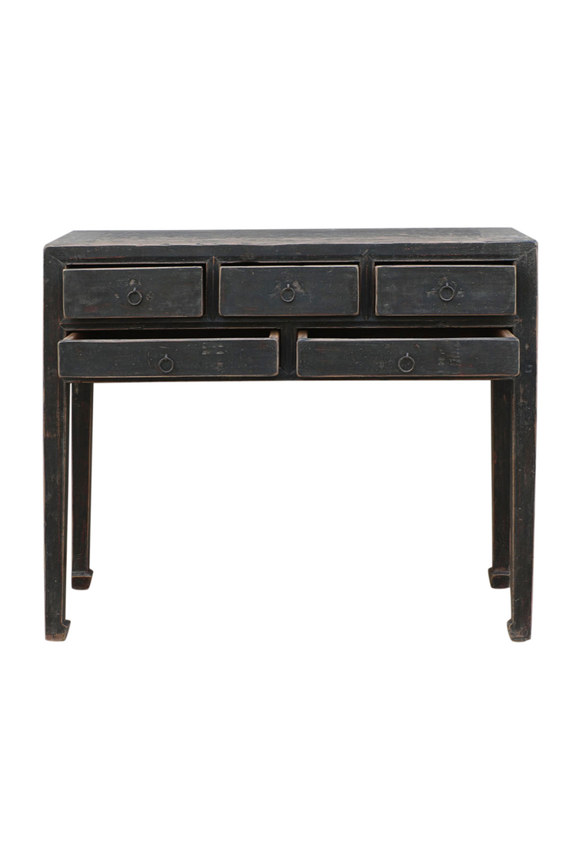 Rustic 5-Drawer Console Table | Versmissen | Oroatrade.com