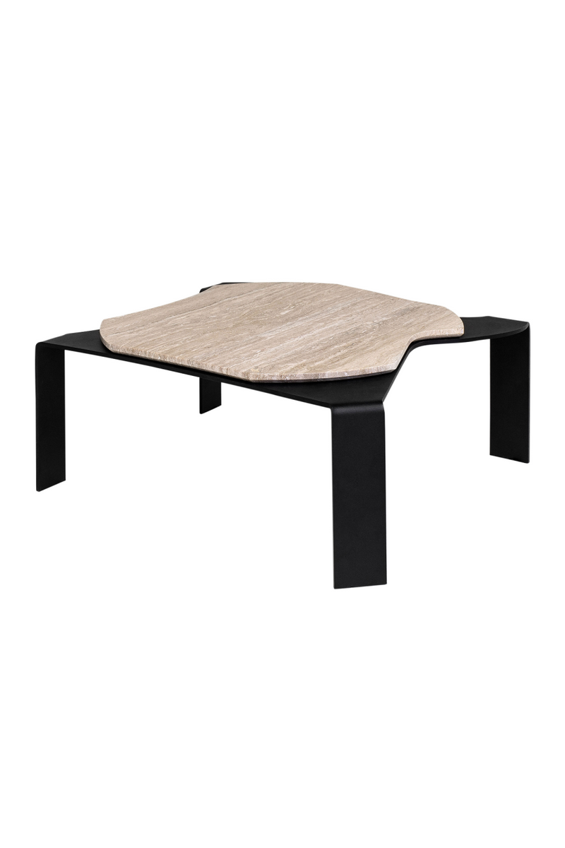 Beige Travertine Coffee Table | Versmissen Moon | Oroatrade.com