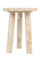 Cream Marble Tripod Occasional Table | Versmissen Tommy | Oroatrade.com