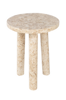 Cream Marble Tripod Occasional Table | Versmissen Tommy | Oroatrade.com