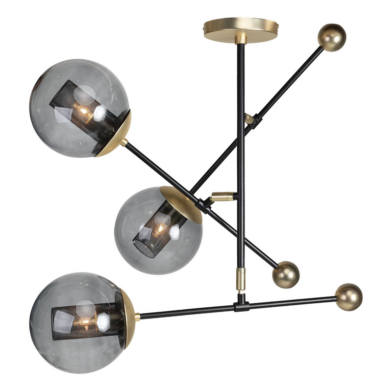 Smoked Glass Hanging Lamp L | Versmissen Orbit | Oroatrade.com