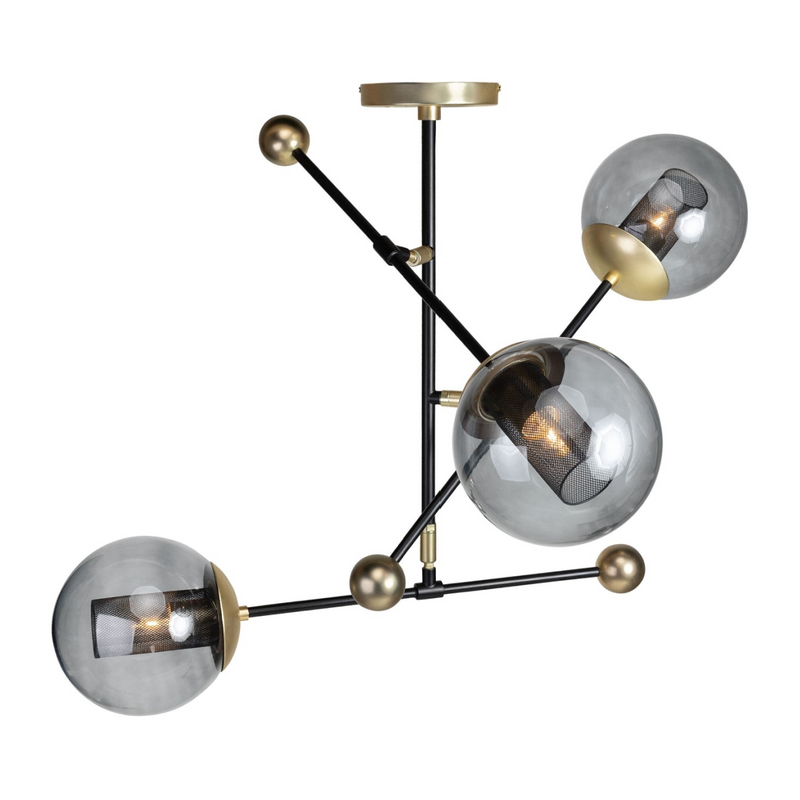 Smoked Glass Hanging Lamp L | Versmissen Orbit | Oroatrade.com