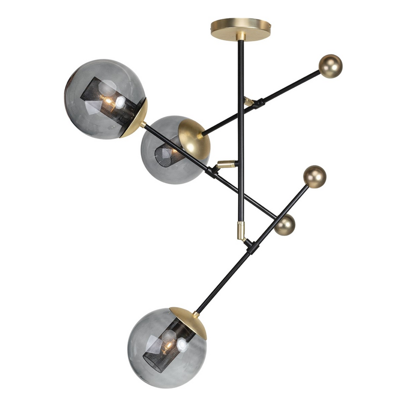 Smoked Glass Hanging Lamp L | Versmissen Orbit | Oroatrade.com