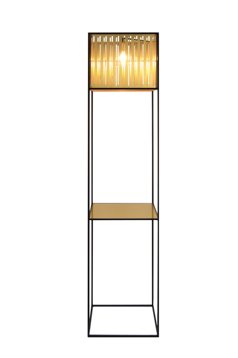 Steel Framed Brass Floor Lamp | Versmissen Oriente | Oroatrade.com