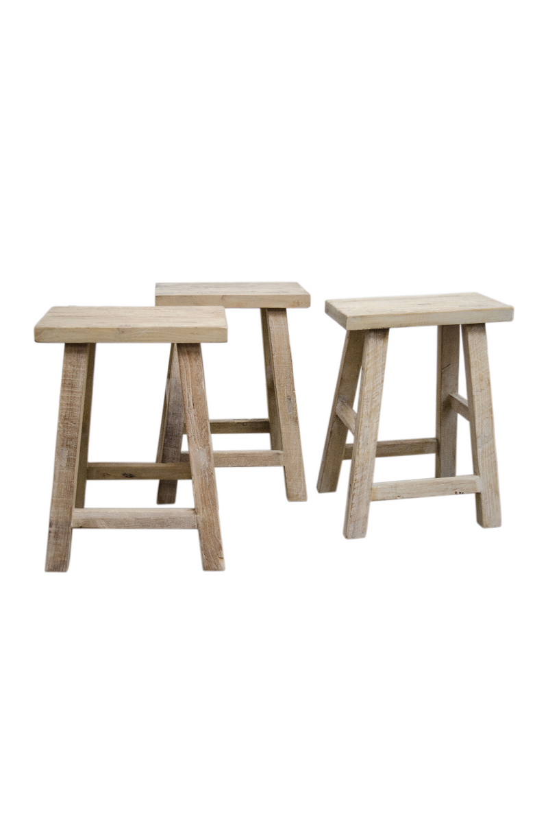 Reclaimed Elm Stool | Versmissen | Oroatrade.com