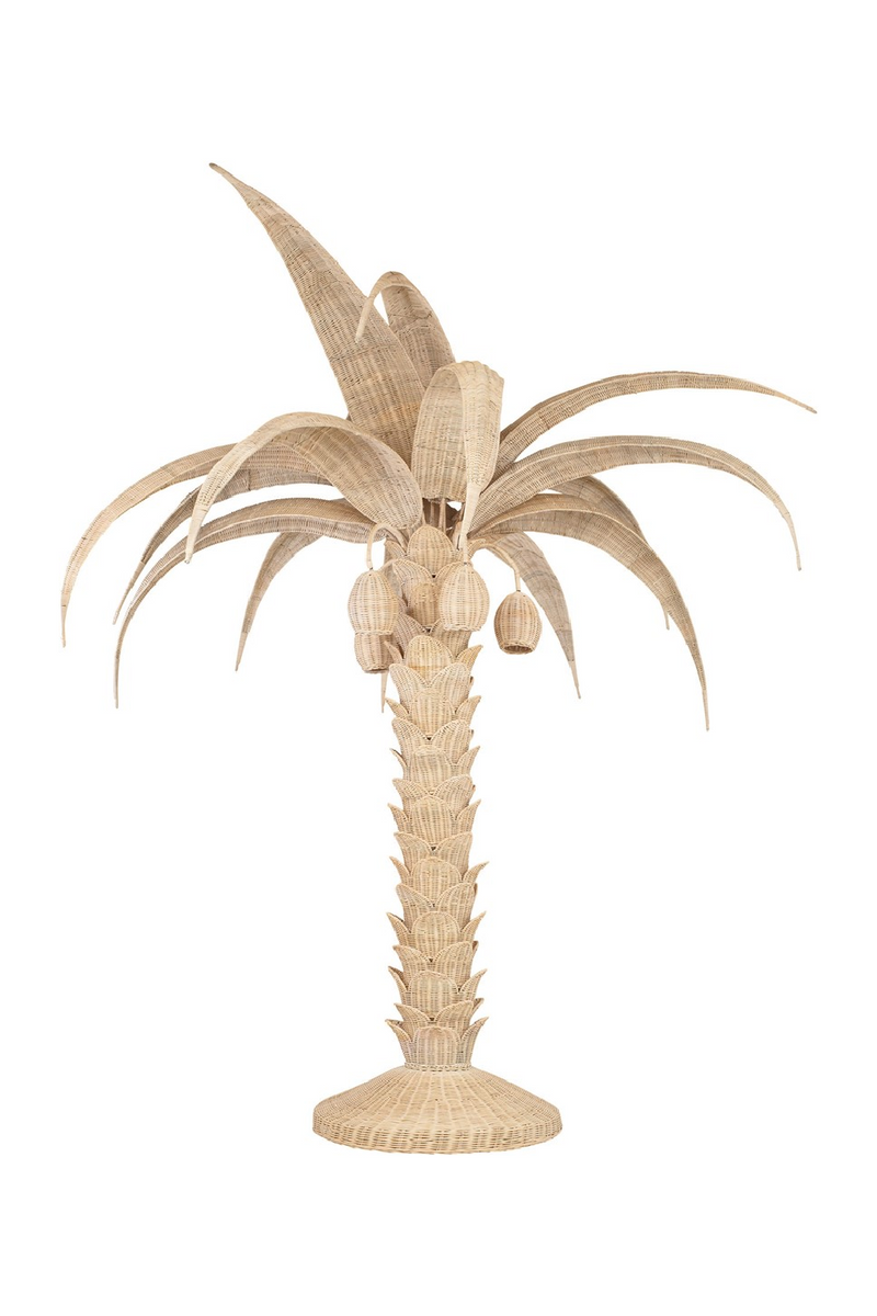 Handcrafted Rattan Floor Lamp | Versmissen Palm Tree | Oroatrade.com