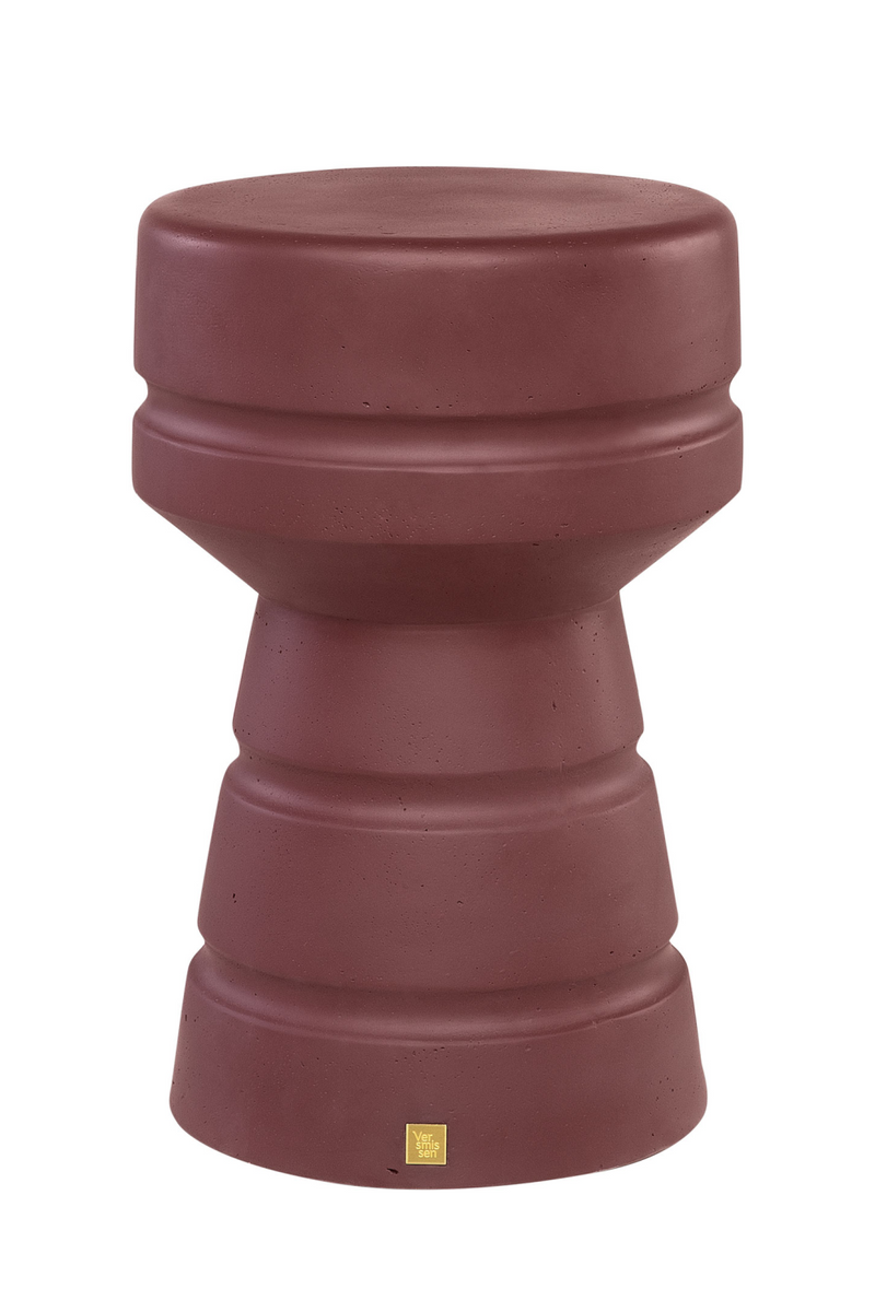 Burgundy Modern Table / Stool | Versmissen Pawn | Oroatrade.com