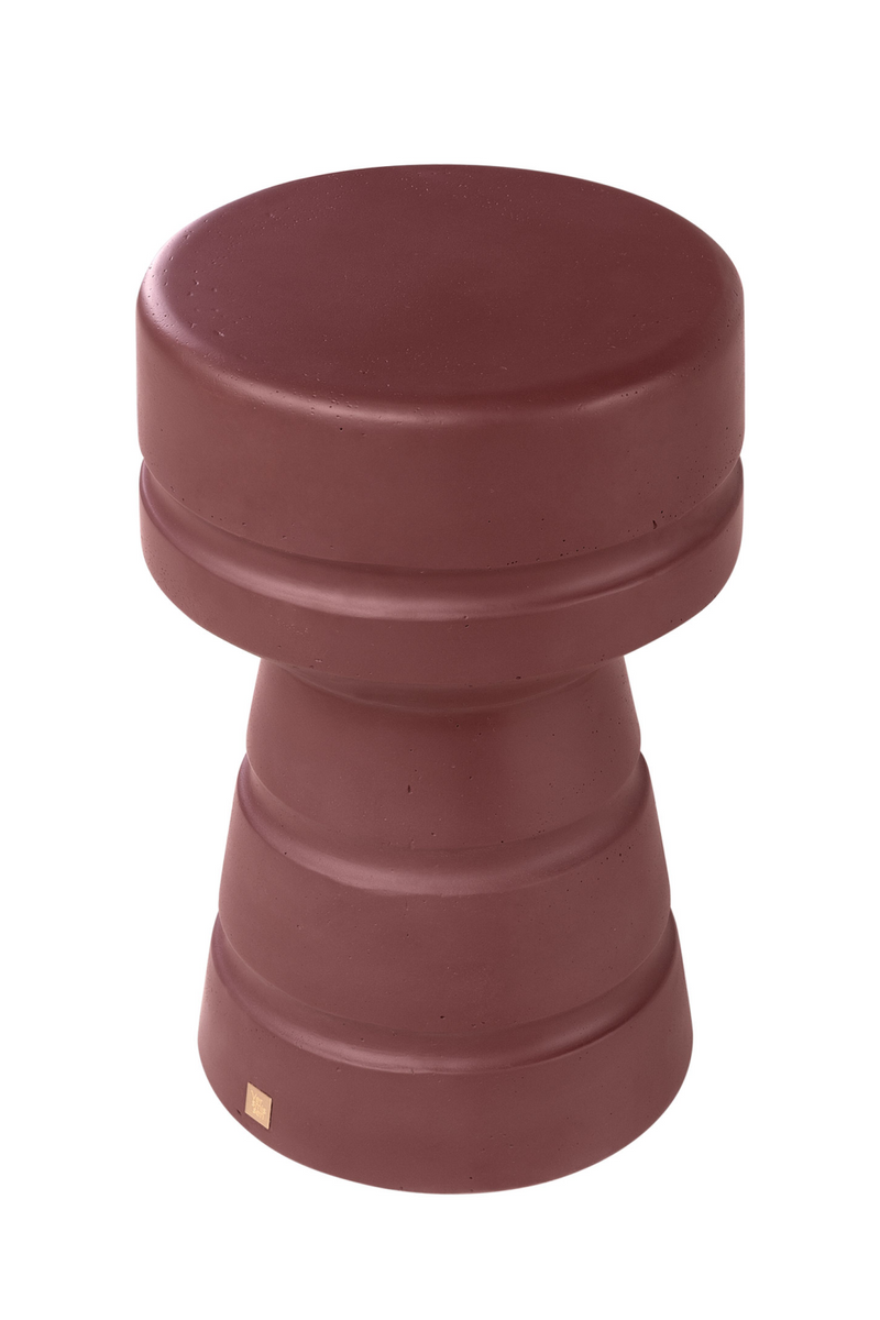 Burgundy Modern Table / Stool | Versmissen Pawn | Oroatrade.com